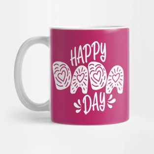 Happy Dada Day Happy Father's Day Typography Mug